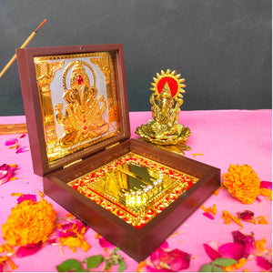 Ganesh Namah Pocket Temple (24 Karat Gold Coated)