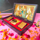 Radhe Shyam MDF Pocket Temple (24 Karat Gold Coated)
