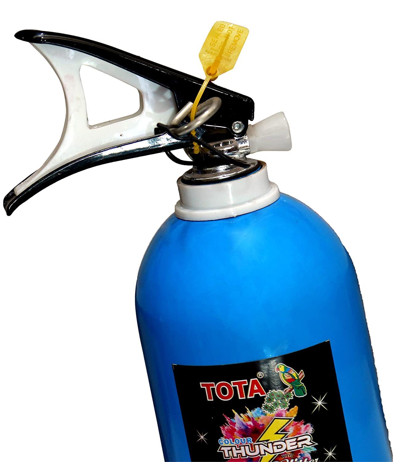 Tota Thunder Single tJet Holi Colour Cloud Gadget-Two Colors One Time Use Holi Cylinder - 4 Kg Natural and Herbal Gulal for Holi and Photoshoots