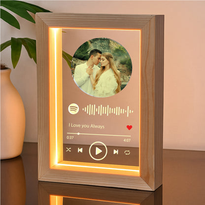 Customized Acrylic Spotify Photo Frame Personalized Name, Photo Text