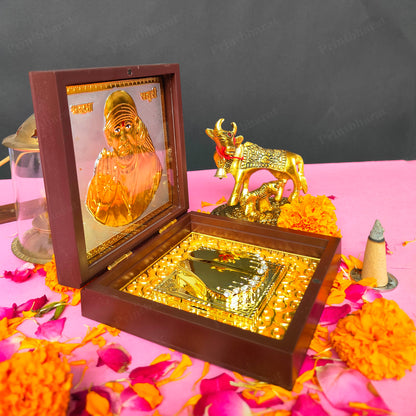 Sai Baba Small Pocket Temple (24 Karat Gold Coated)