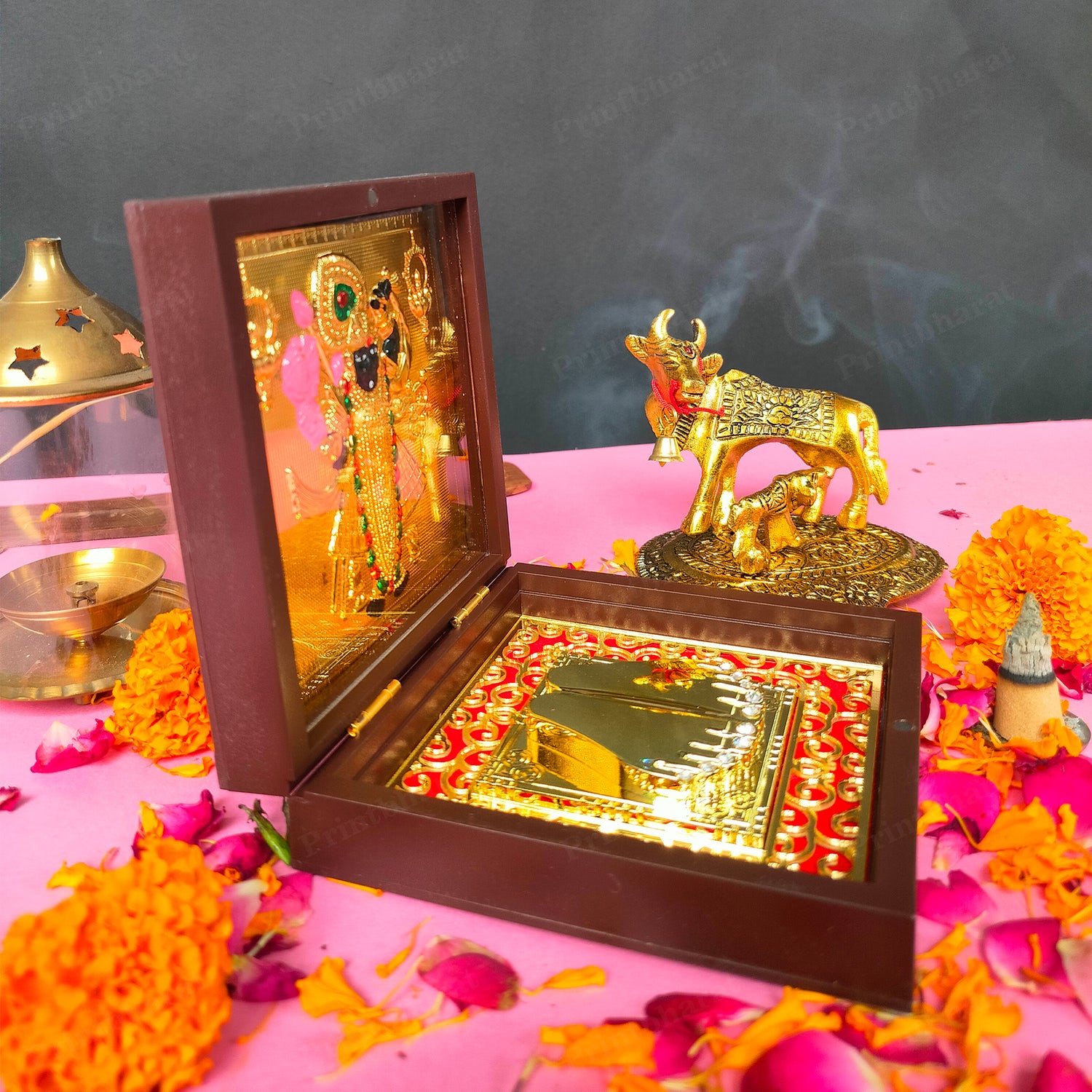 Shreenathji Pocket Temple (24 Karat Gold Coated)