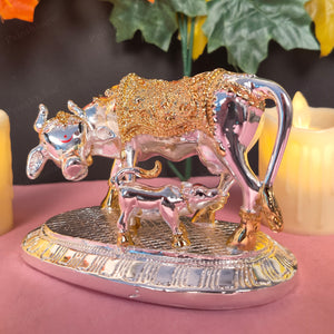 Kamdhenu Cow with Calf Vastu, Vastu Items for Home for Good Luck - Offers Wealth, Prosperity, Health, Peace