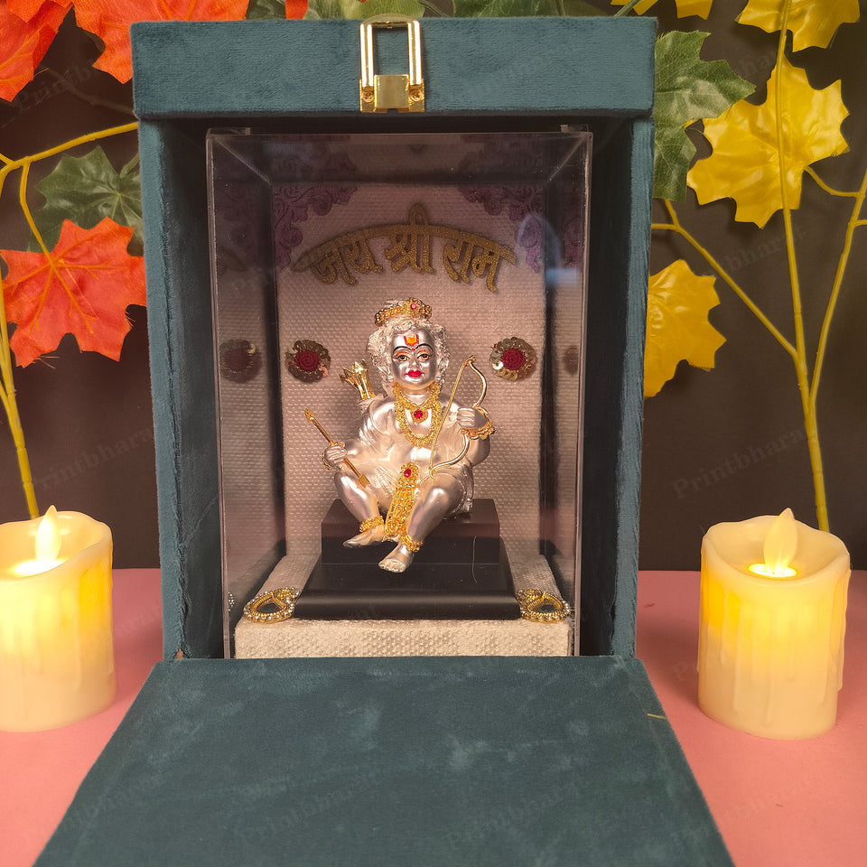 Shri Bal Ram Ji With Gold And Silver Coated