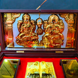 Laxmi Ganesh Pocket Temple (24 Karat Gold Coated)