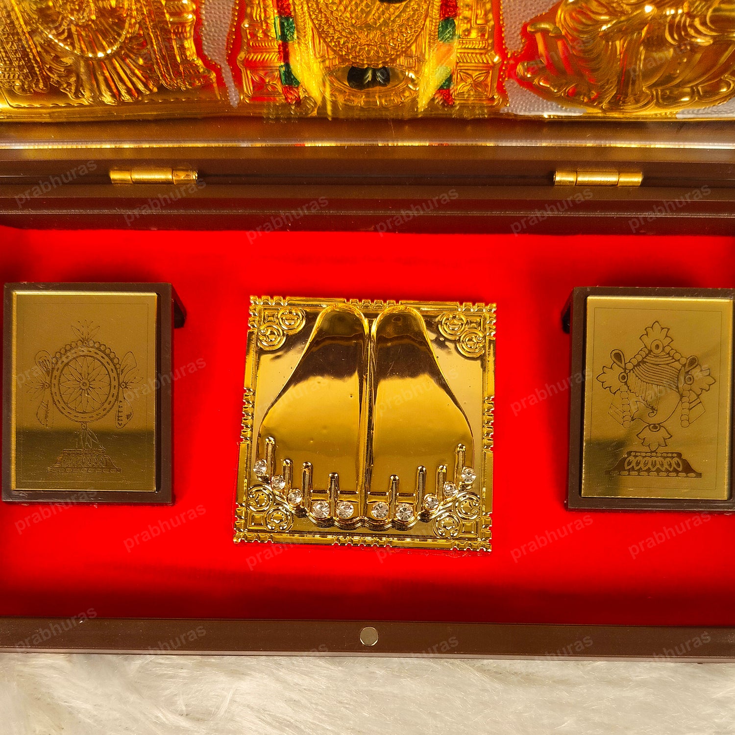 Balaji and Padmavathi Lakshmi Pocket Temple (24 Karat Gold Coated)