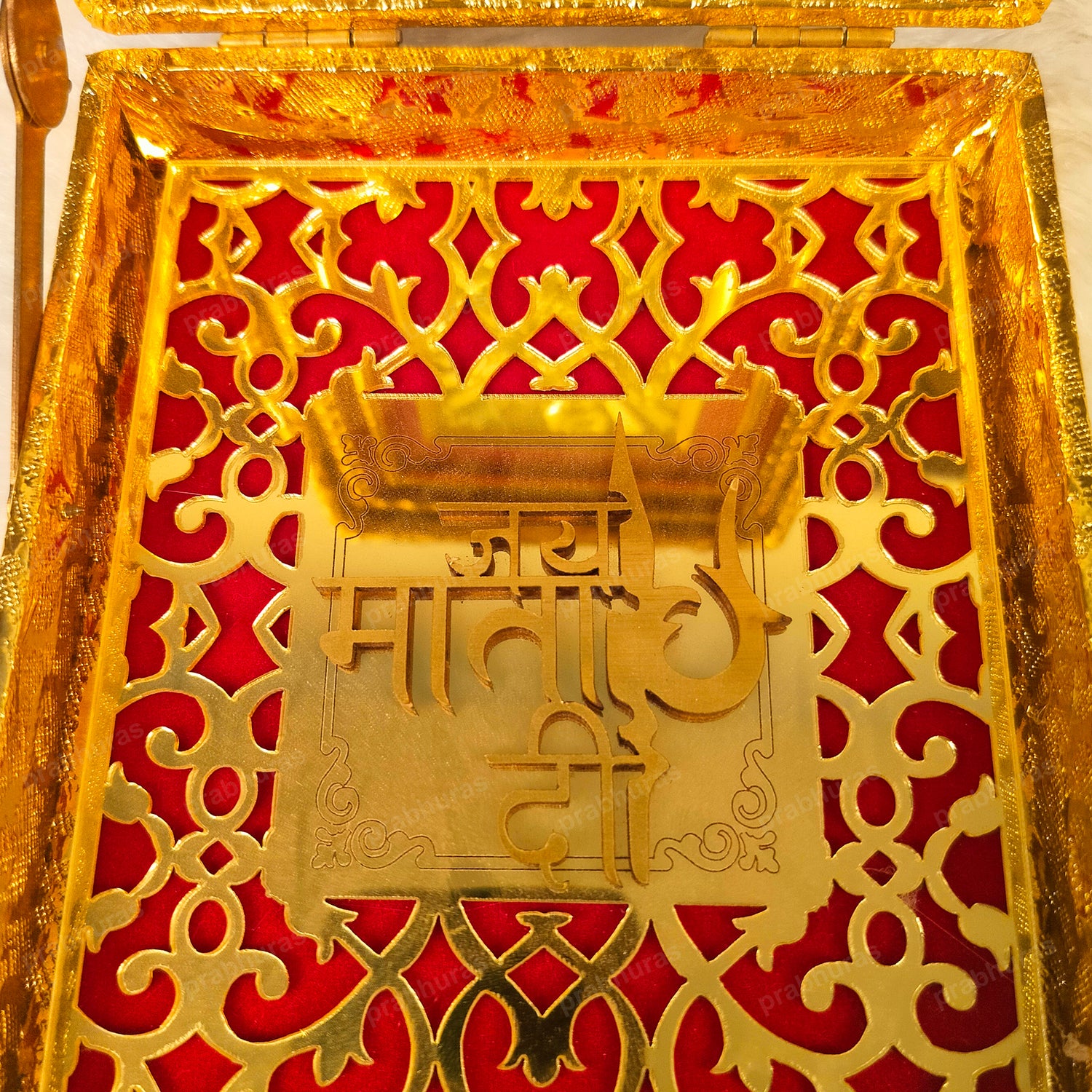 Jai Mata Di With Attachi Gift Box Gold Coated