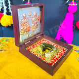 Laxmi Ganesh Pocket Temple (24 Karat Gold Coated)