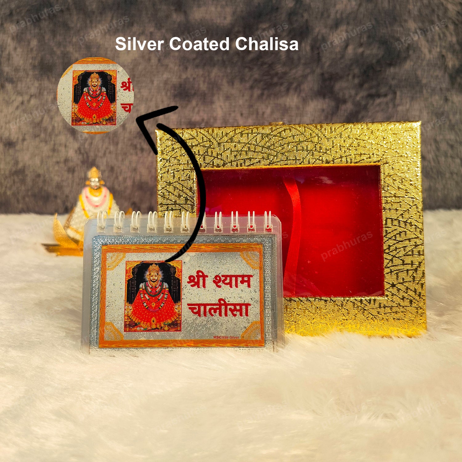 shri Khatu Shyam Chalisa Small And Big Silver Coated