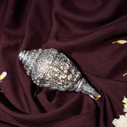 Ganesh Shankh Silver Plated