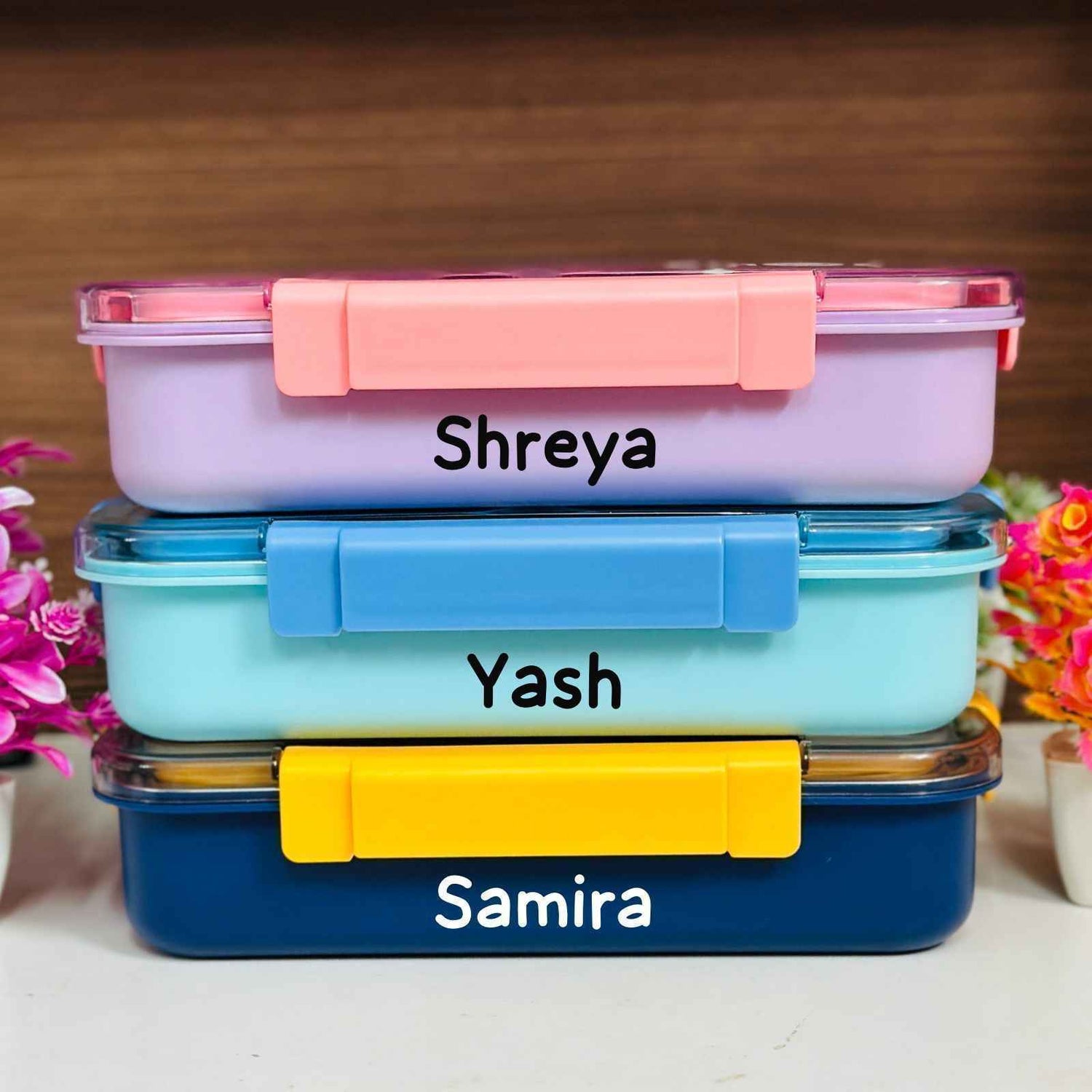 Personalized Bento  4 grid 100% leak proof lunch box