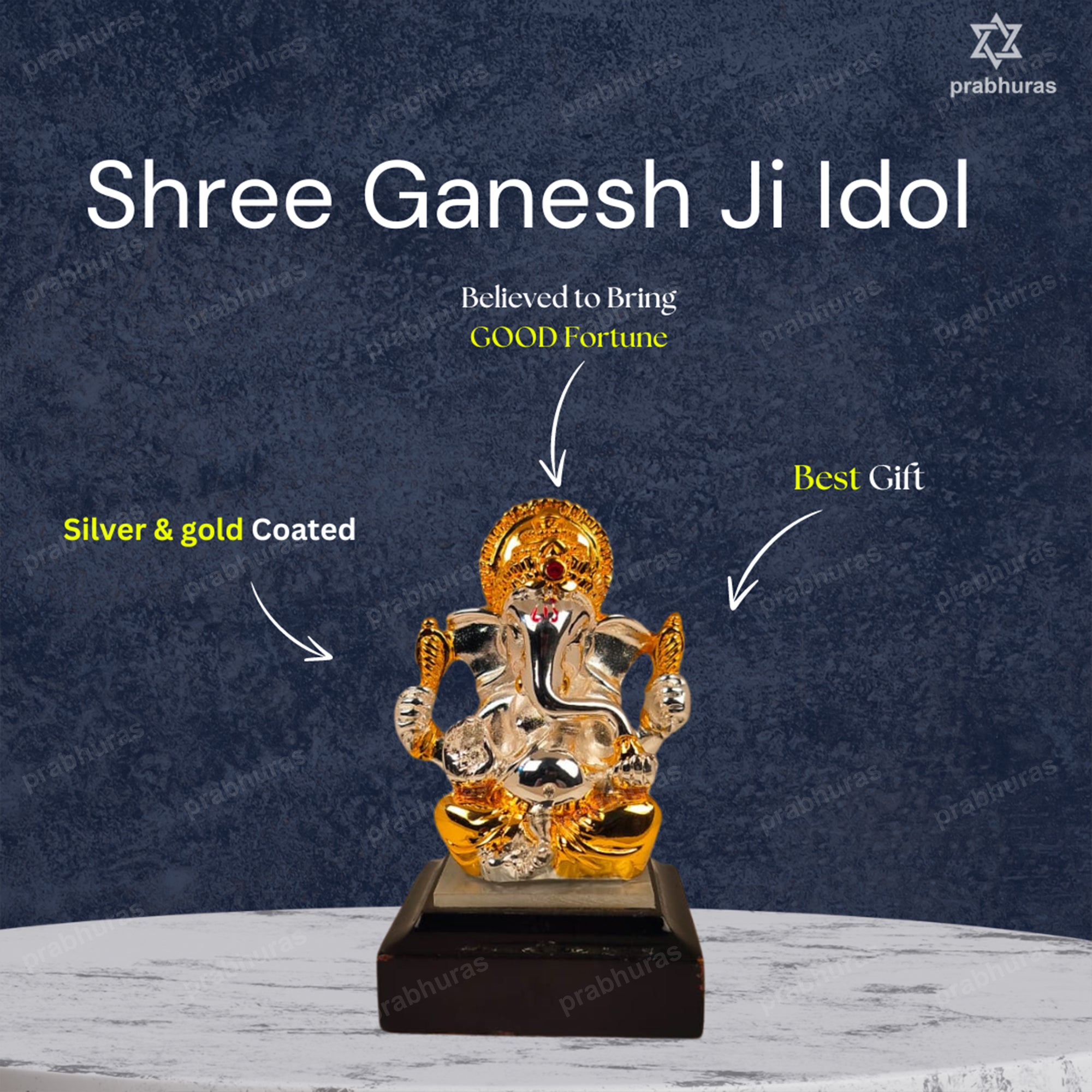 Ganesh Ji Idol For Office car dashboard Temple