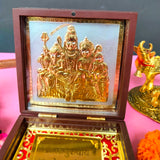 Shiv Shanker Small Pocket Temple (24 Karat Gold Coated)