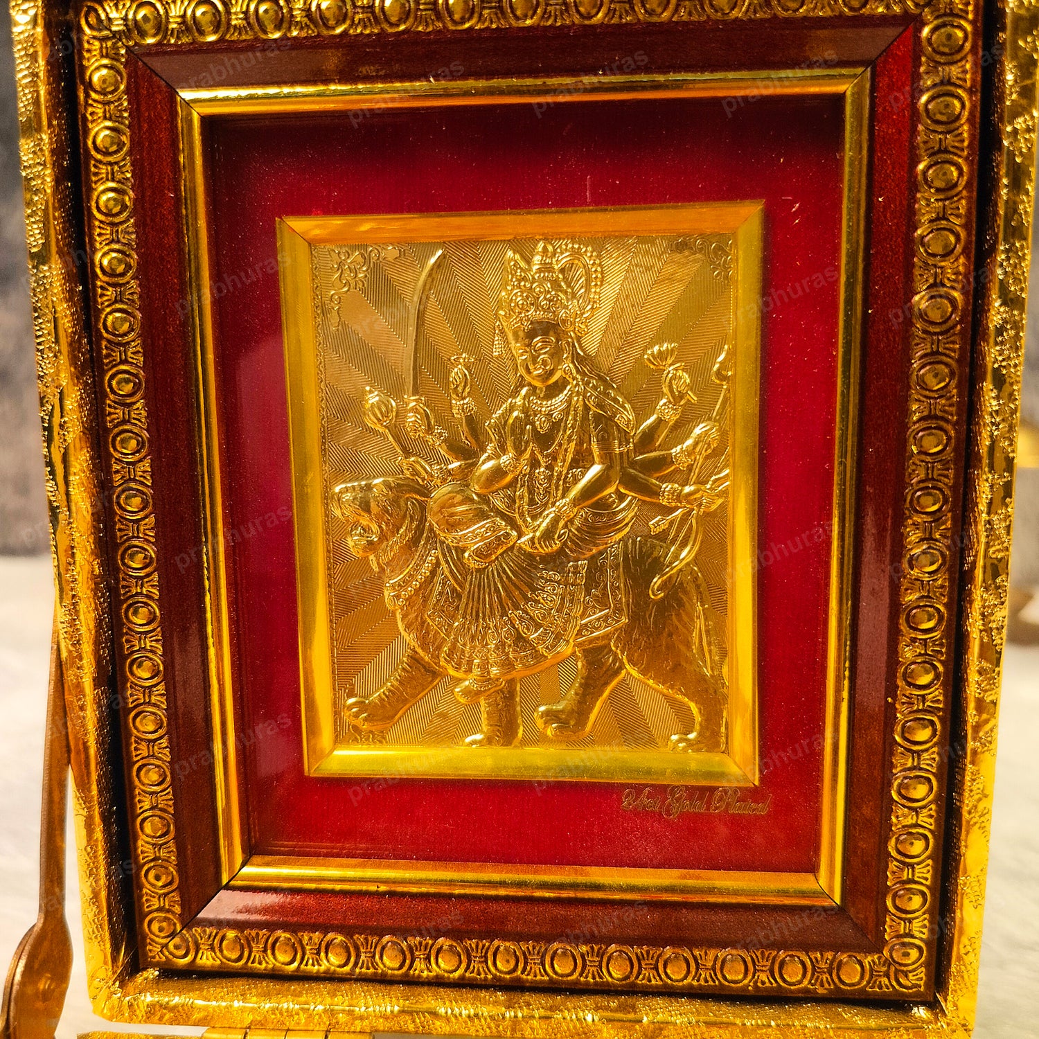 Jai Mata Di With Attachi Gift Box Gold Coated