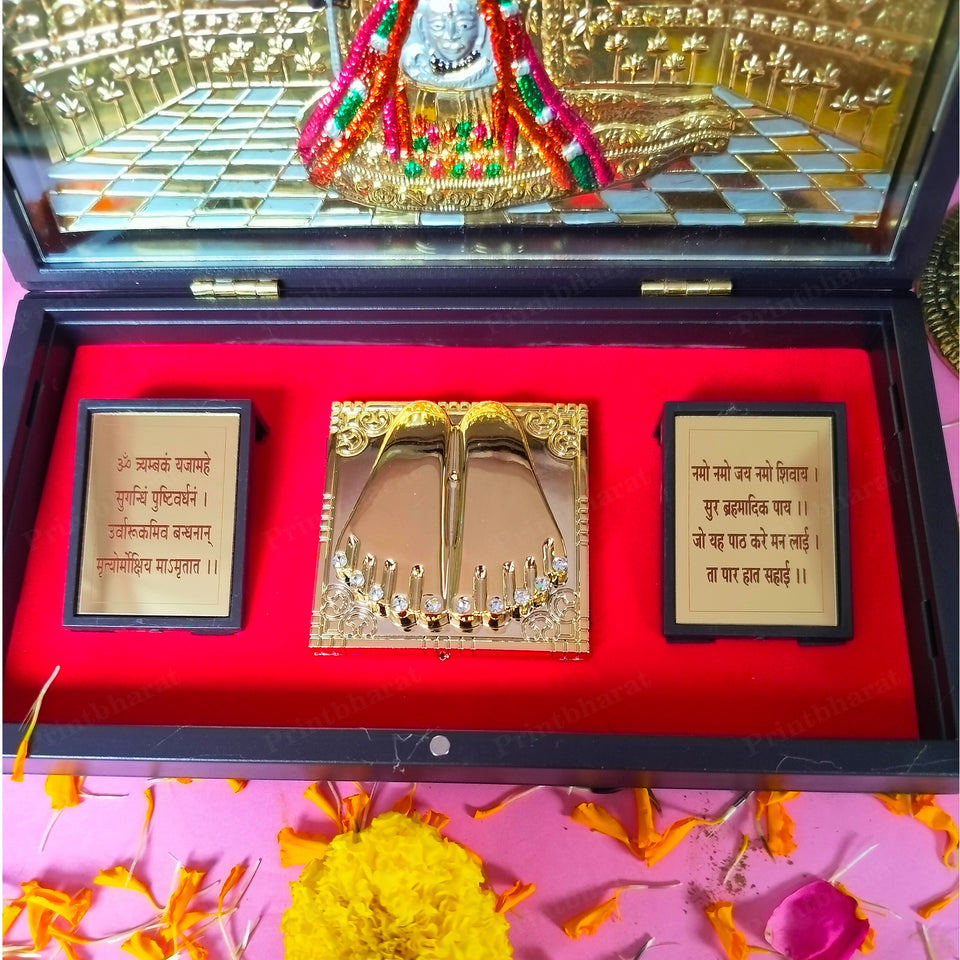 Shiv Shanker Pocket Temple (24 Karat Gold Coated)
