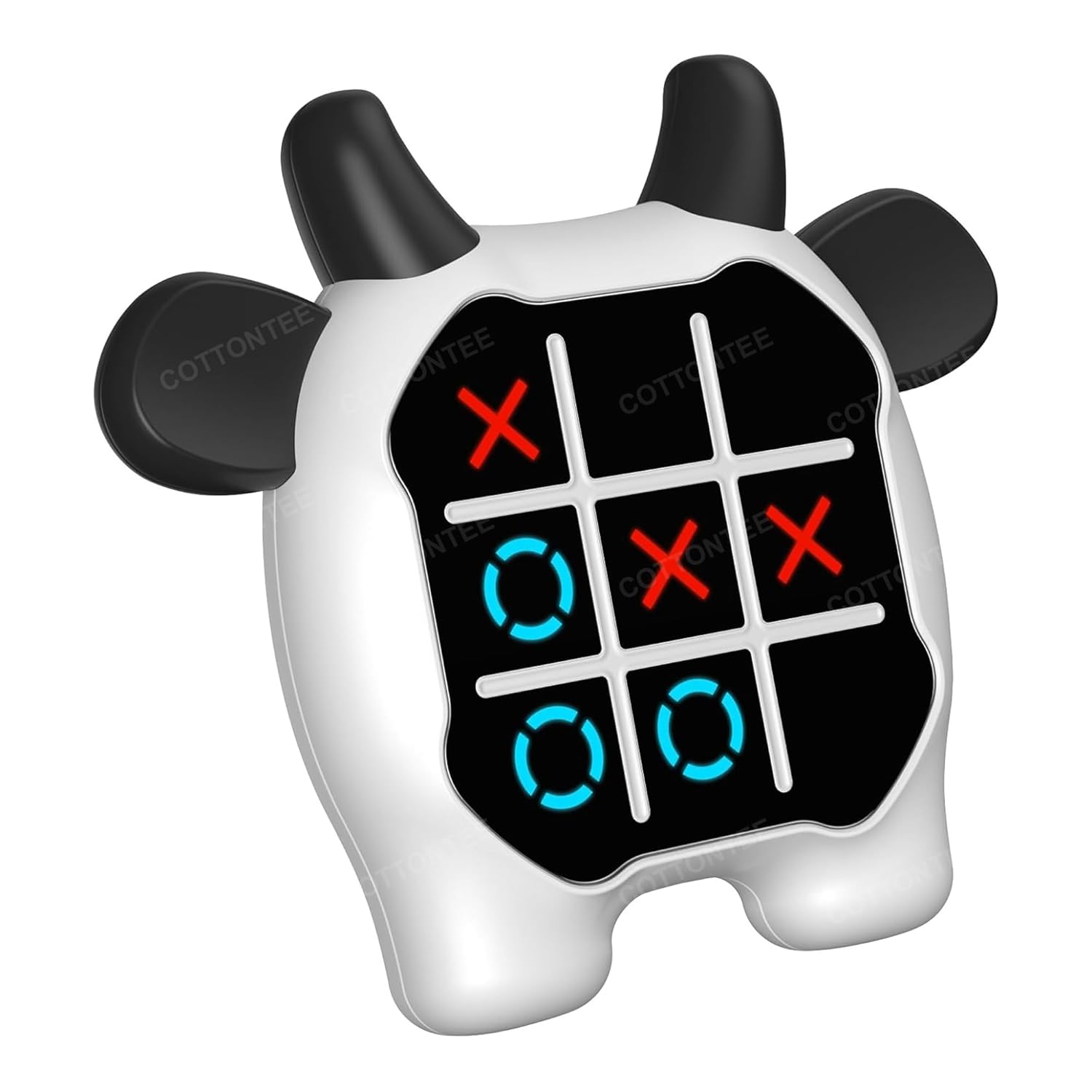 Tic Tac Toe Game, Animal-Themed 2-in-1 Handheld Puzzle Game Console, Board Games for Kids, Portable Travel Games, Birthday Gifts, for Age 3+
