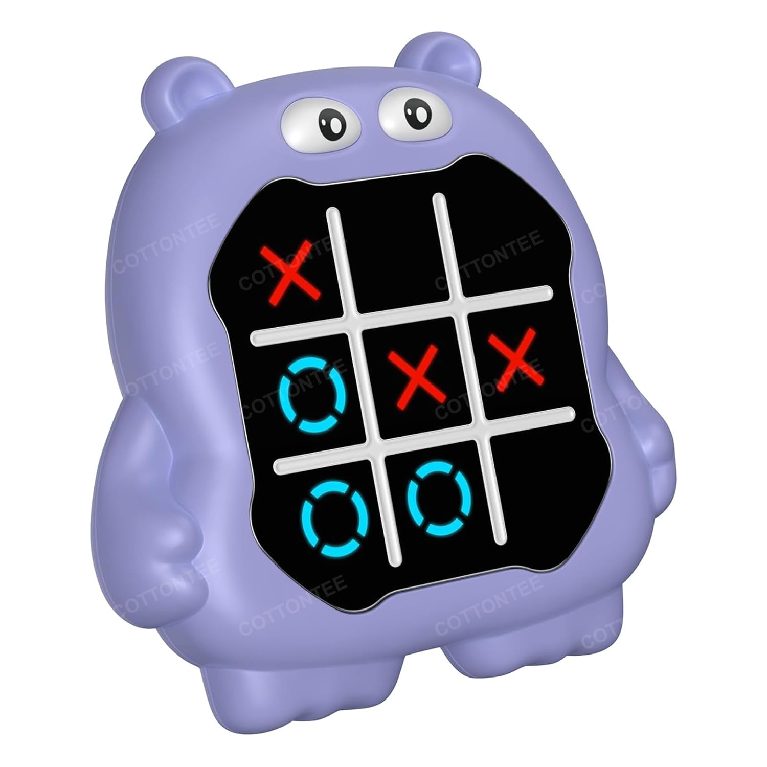 Tic Tac Toe Game, Animal-Themed 2-in-1 Handheld Puzzle Game Console, Board Games for Kids, Portable Travel Games, Birthday Gifts, for Age 3+