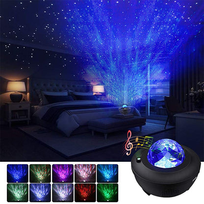 Star Night Light Projector Bluetooth Music Speaker