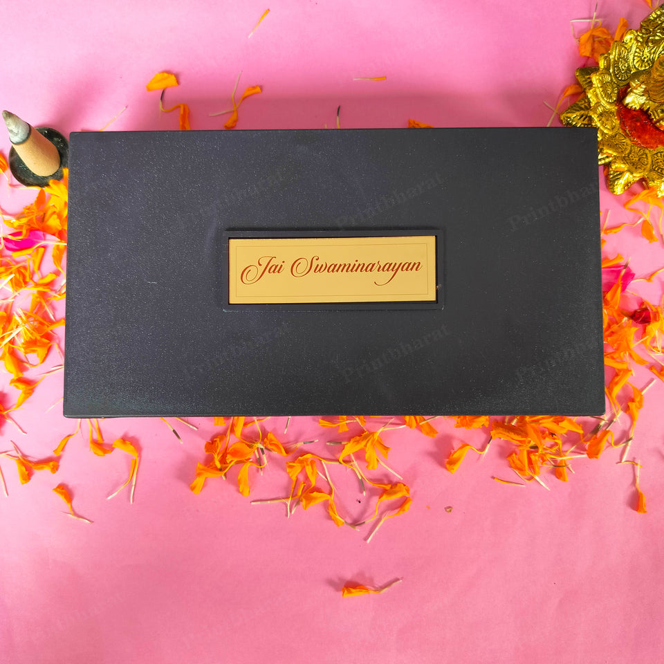 Swami Narayan MDF Pocket Temple (24 Karat Gold Coated)