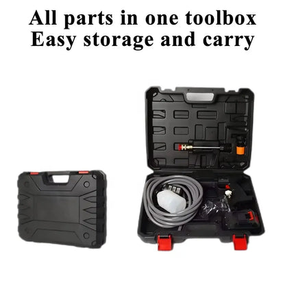 Wireless High Pressure Car Wash Machine Powerful Long Endurance Lithium Battery Cordless Water Jet Foam Gun Portable Car Washer
