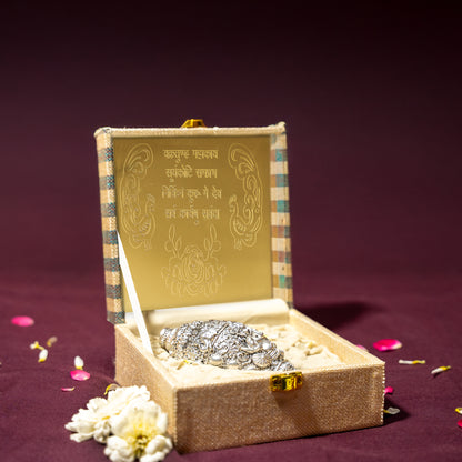 Ganesh Shankh Silver Plated
