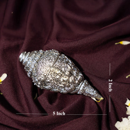 Ganesh Shankh Silver Plated