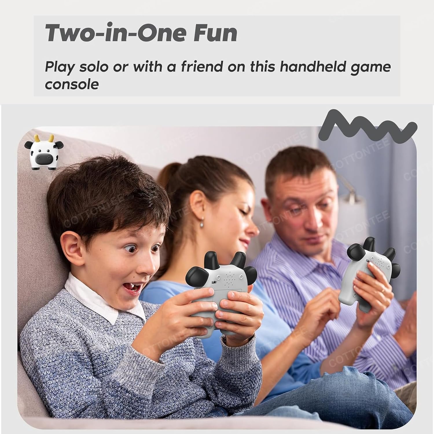 Tic Tac Toe Game, Animal-Themed 2-in-1 Handheld Puzzle Game Console, Board Games for Kids, Portable Travel Games, Birthday Gifts, for Age 3+