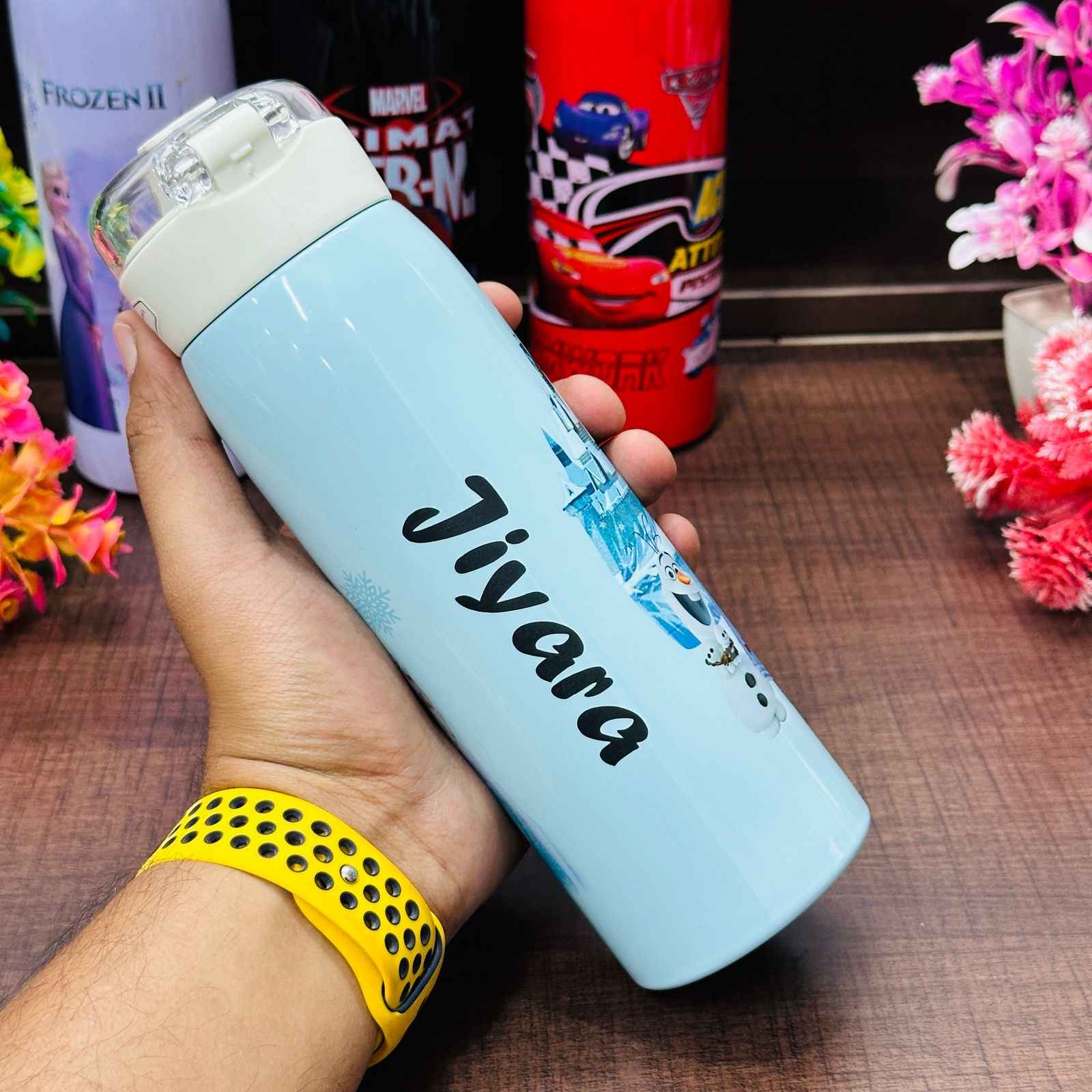 Personalized Stainless Steel Kids Water Bottles – Leak-Proof &amp; Insulated (500 ml)