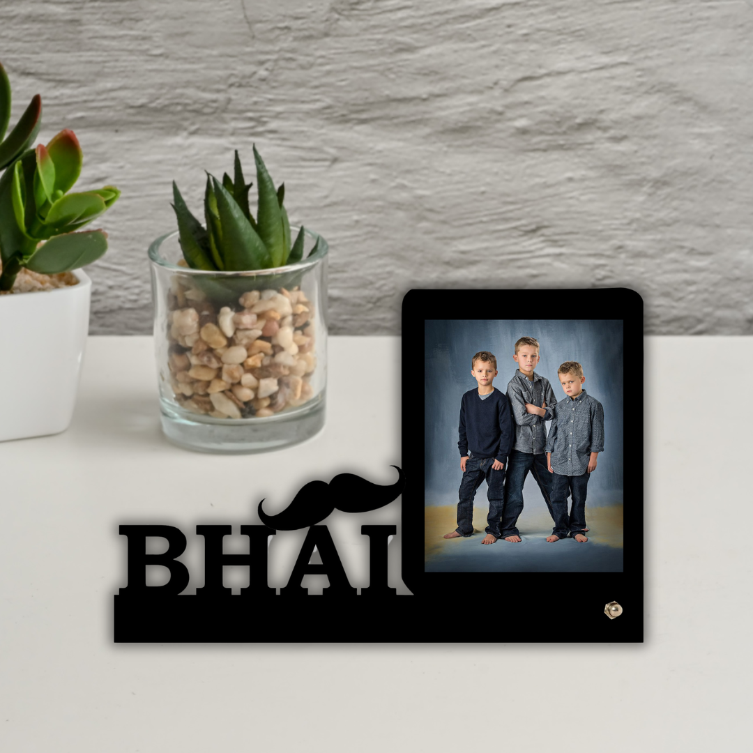 Customized Raksha Bandhan/Bhaidhoj MDF Photo Frame Gifting For Bhaiya Bhabhi/Brother/Sister Personalized