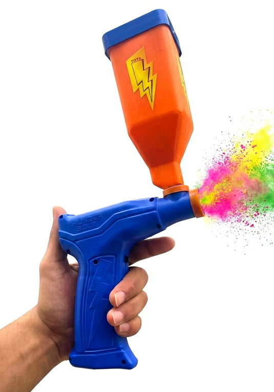 Color Powder Blaster Holi Color Blaster Gun with Powder Tank – Manual Gulal Shooter for Fes ...