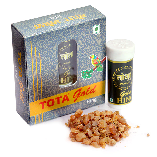 Tota Gold Premium 100% Pure and Strong Hing Granules | Gluten Free Heeng Asafoetida || Pure Gold Hing