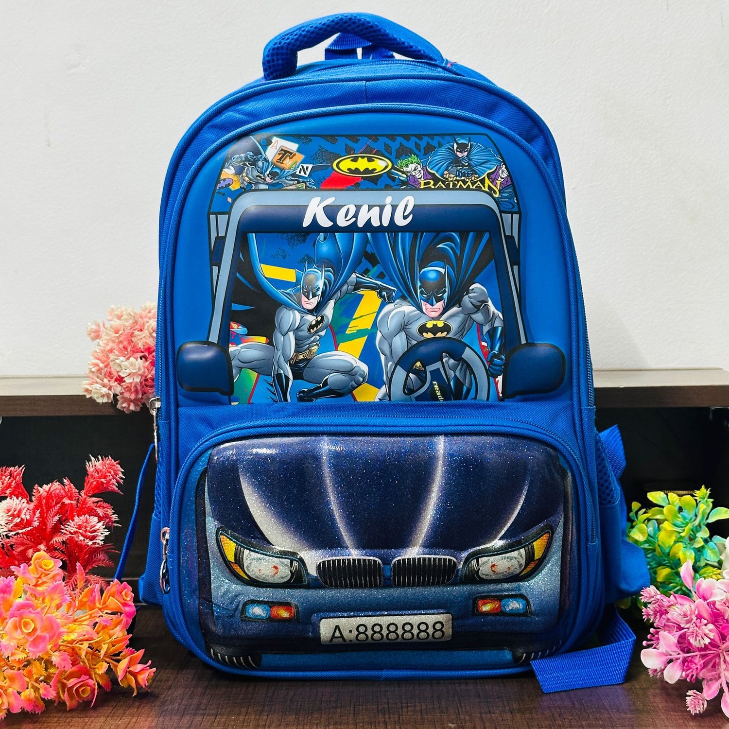 Personalized 17-Inch Imported 3-Zipper Backpack