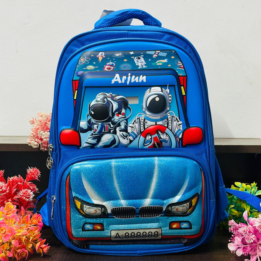 Personalized 17-Inch Imported 3-Zipper Backpack