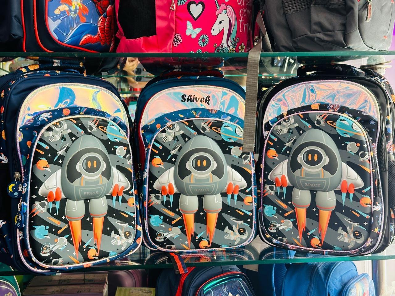 Personalized Jumbo size space theme backpack hamper
