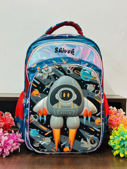 Personalized Jumbo size space theme backpack hamper
