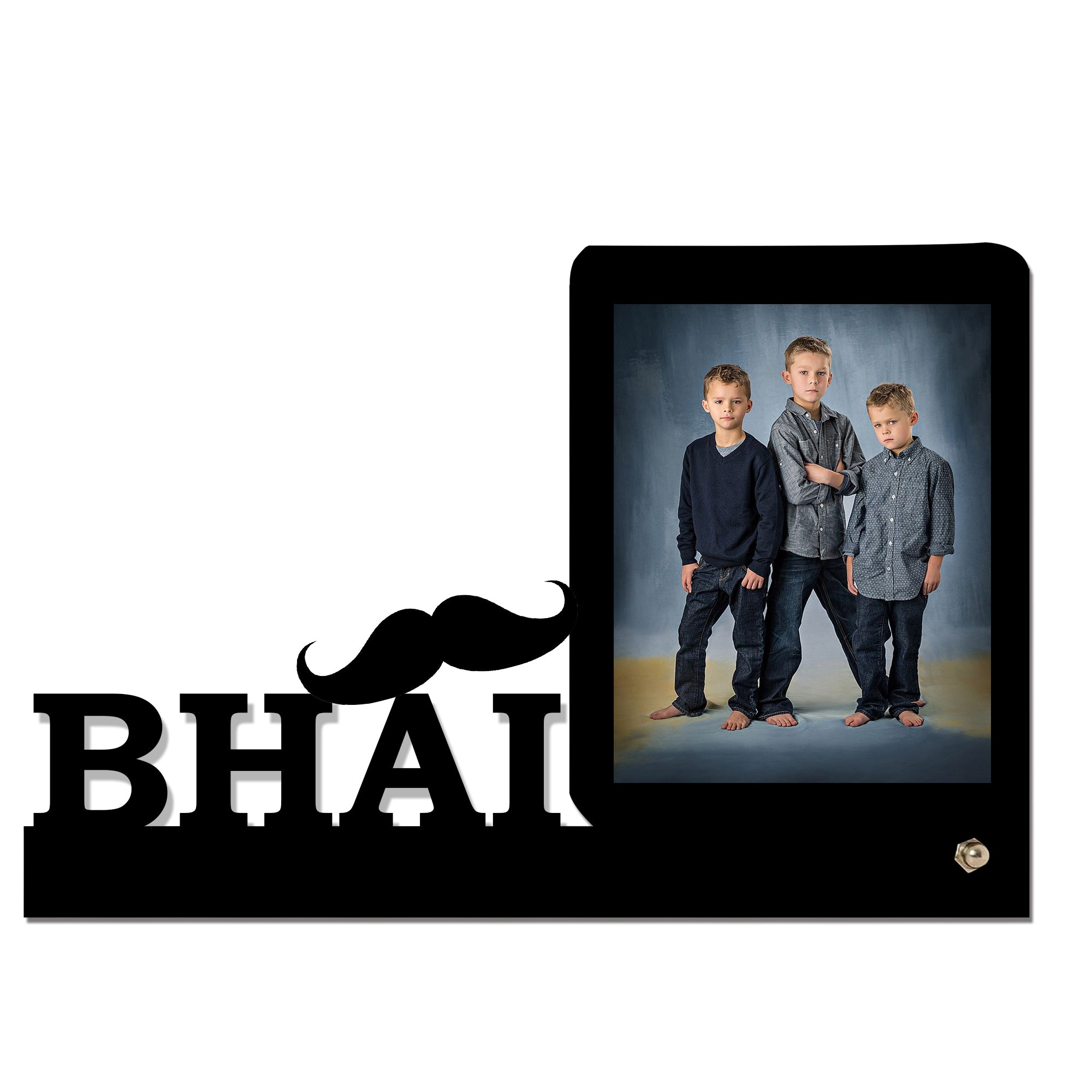 Customized Raksha Bandhan/Bhaidhoj MDF Photo Frame Gifting For Bhaiya Bhabhi/Brother/Sister Personalized