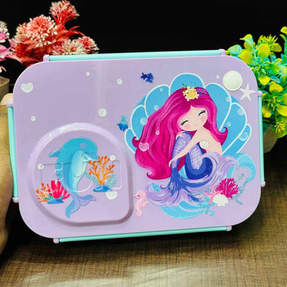 3 Grid Personalized Leak Proof  Steel Lunch Box 750 ML