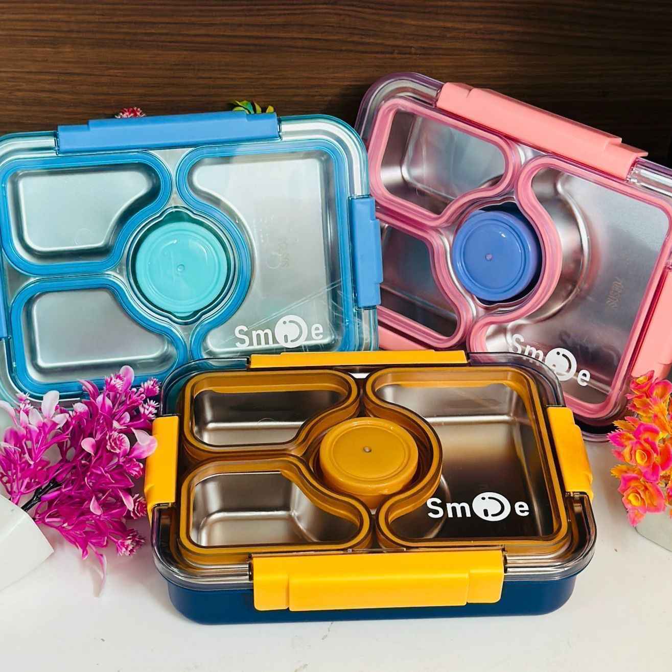 Personalized Bento  4 grid 100% leak proof lunch box