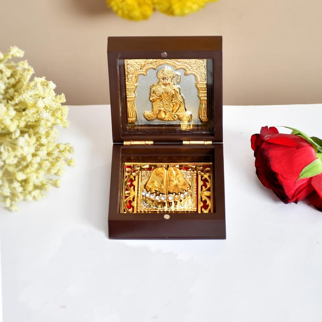 Hanuman  Small Pocket Temple (24 Karat Gold Coated)