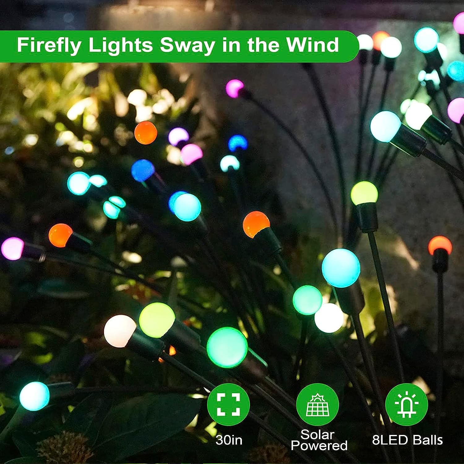 Radiant Firefly Delights - Solar Garden Magic Light ( warm white)