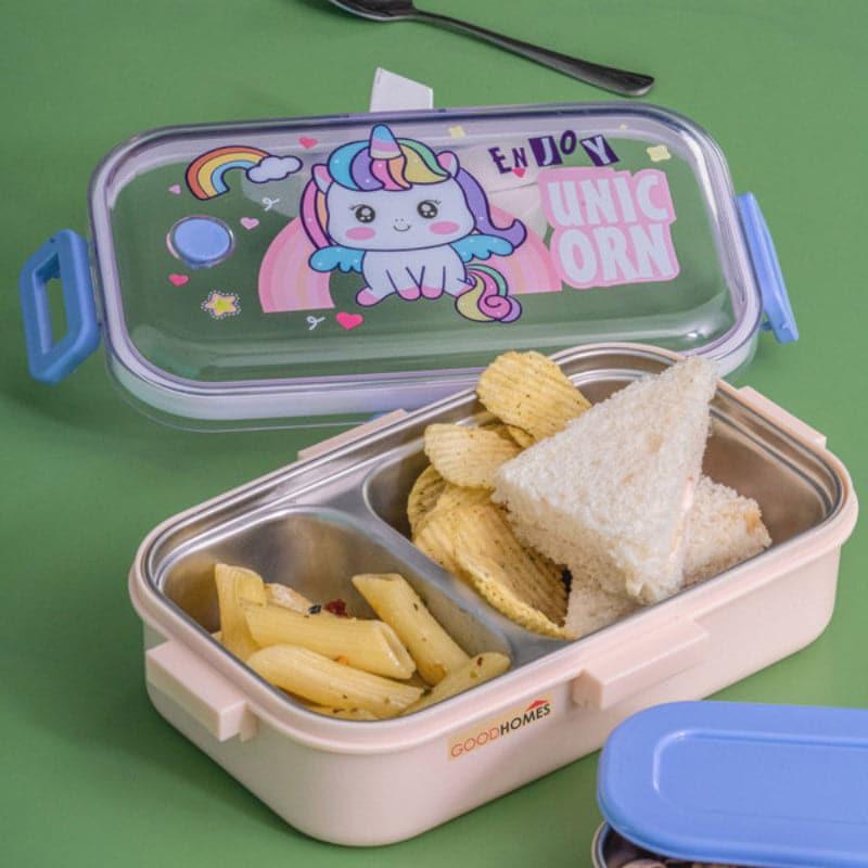 Unicorn Blink Kids Personalized Lunch Box With Container &amp; Spoon - 530 ml
