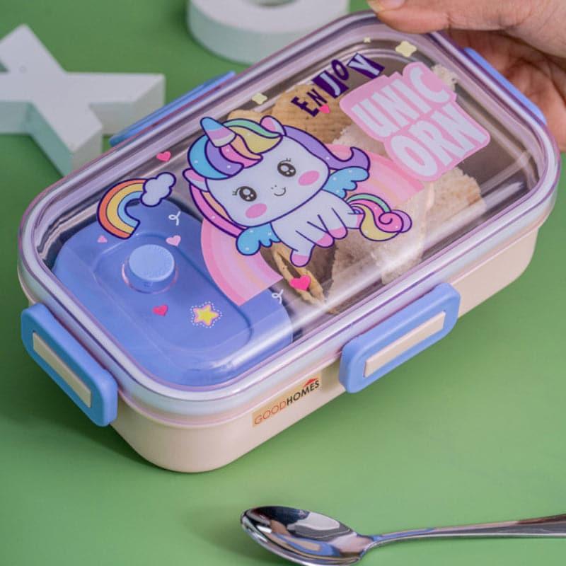 Unicorn Blink Kids Personalized Lunch Box With Container &amp; Spoon - 530 ml