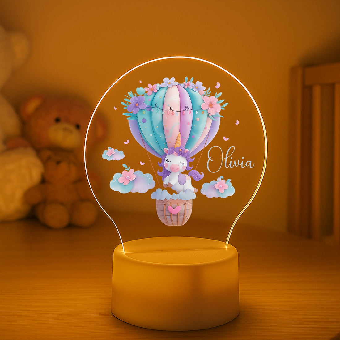 Unicorn Night Light | Kids Bedroom Decor | Children&