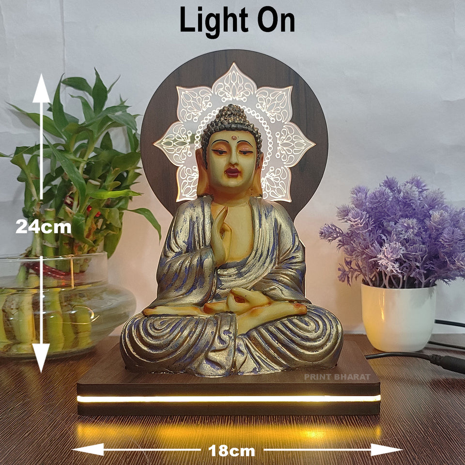 Buddha Desgion 5 Led frame size ( 24 cm* 18Cm )