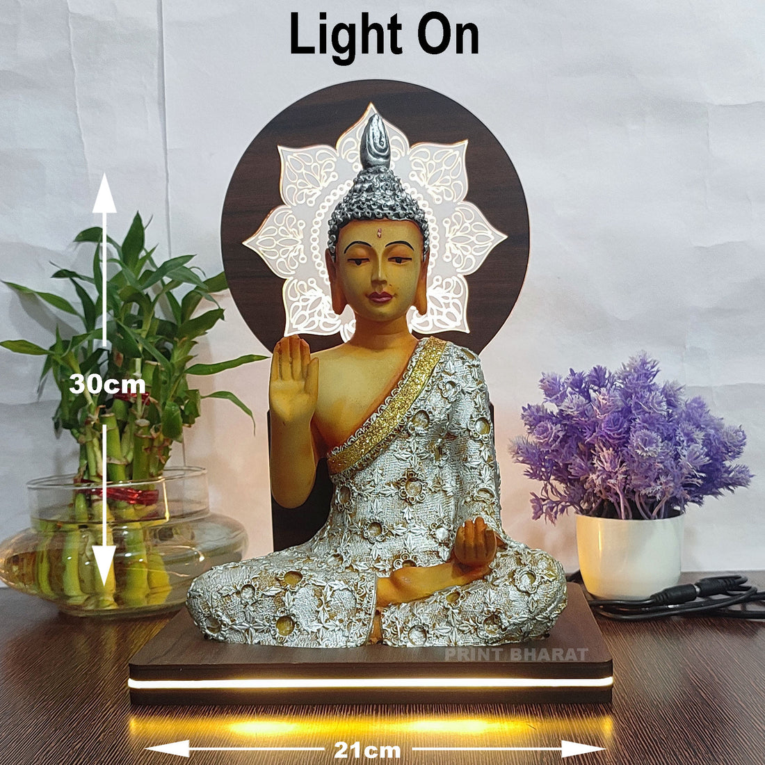 Buddha Desgion 1 Led frame size ( 30 cm* 21 Cm )