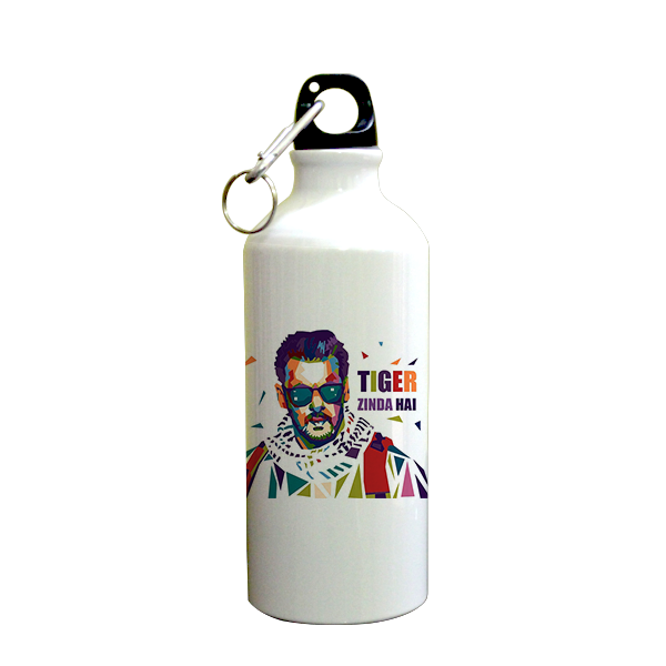 Ek Tha Tiger Printed Sipper (600ml, Aluminium)