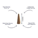 Incense Cones Combo Pack Total 30 Cones