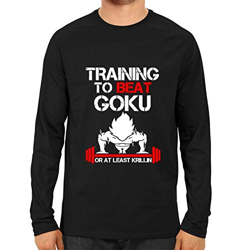 Unisex Beat Goku Full Sleeve Black Cotton Tshirts