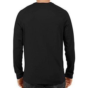 Unisex  Belive It Full Sleeve Black Cotton Tshirts