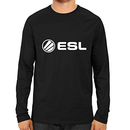 Unisex ESL Gameing Full Sleeve 100 % Cotton Black Tshirts